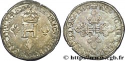 HENRY II Double sol parisis, ou six blancs ou gros de Nesle 1550 Paris, Moulin de Nesle