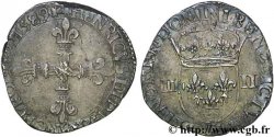 HENRY III Quart d écu, croix de face 1589 La Rochelle
