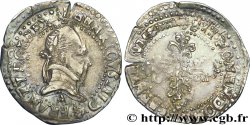 HENRY III Quart de franc au col plat 1582 Paris