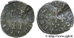 HENRY III Liard à l H couronnée 1578 Toulouse