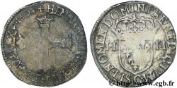 HENRY IV Quart d écu, croix batonnée et couronnée de face 1604 Saint-Lô