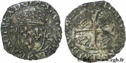 CHARLES X, CARDINAL OF BOURBON Douzain aux deux C, 1er type 1593 Dijon