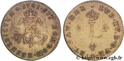 LOUIS XV DIT LE BIEN AIMÉ Double sol de billon 1741 Tours