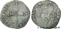 HENRY III Quart d écu, croix de face 1585 Angers