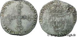 HENRI III Quart d écu, croix de face 1583 La Rochelle