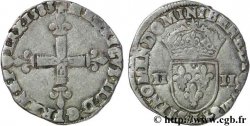 HENRI III Quart d écu, croix de face 1583 Bayonne