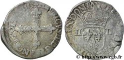 HENRI III Quart d écu, croix de face 1583 Nantes