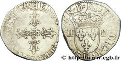 HENRY IV Quart d écu, croix feuillue de face 1605 La Rochelle