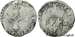 HENRI IV LE GRAND Quart d écu, croix feuillue de face n.d. Nantes