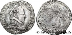 HENRI III Demi-franc au col plat 1584 La Rochelle