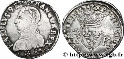 HENRY III. COINAGE AT THE NAME OF CHARLES IX Teston, 4e type 1575 Bayonne
