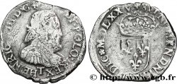 HENRI III Teston, 2e type 1575 Nantes