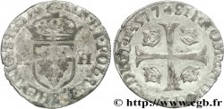 HENRI III Douzain aux deux H, 1er type 1577 Troyes