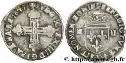 LOUIS XIV THE SUN KING Quart d écu, 1er type 1647 Bayonne