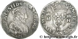 FRANÇOIS II. MONNAYAGE AU NOM D HENRI II Teston à la tête nue, 3e type 1559 Bordeaux