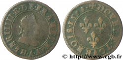 HENRI IV LE GRAND Double tournois, 1er type de Paris (légende française) 1598 Paris, Moulin des Étuves