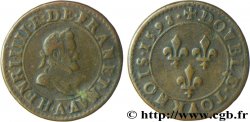 HENRI IV LE GRAND Double tournois, 1er type de Paris (légende française) 1598 Paris, Moulin des Étuves