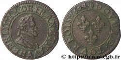 HENRI IV LE GRAND Double tournois, 1er type de Paris (légende française) 1604 Paris, Moulin des Étuves
