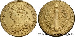LOUIS XVI (MONARQUE CONSTITUTIONNEL) 2 sols dit au faisceau , type FRANÇOIS 1791 Paris