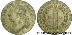 LOUIS XVI (MONARQUE CONSTITUTIONNEL) 12 deniers dit au faisceau , type FRANCOIS 1791 Paris