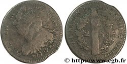 LOUIS XVI (MONARQUE CONSTITUTIONNEL) 2 sols dit au faisceau , type FRANÇAIS 1792 Strasbourg