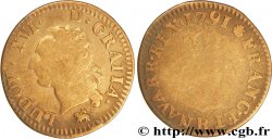 LOUIS XVI (MONARQUE CONSTITUTIONNEL) Liard dit à l écu 1791 Rouen