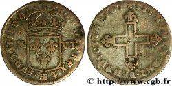 LOUIS XIV LE GRAND OU LE ROI SOLEIL XVI deniers 1707 Strasbourg