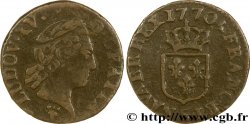 LOUIS XV DIT LE BIEN AIMÉ Liard dit à la vieille tête 1770 Reims
