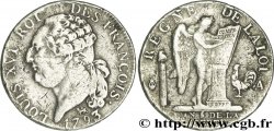LA CONVENTION Demi-écu dit  au génie , type FRANÇOIS 1793 Paris TB+