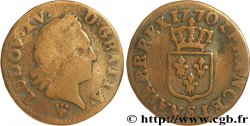 LOUIS XV DIT LE BIEN AIMÉ Liard dit à la vieille tête 1770 Reims