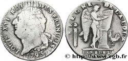 LOUIS XVI (MONARQUE CONSTITUTIONNEL) Écu dit au génie , légende FRANÇOIS 1793 Orléans