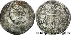 CHARLES IX Teston, 2e type 1565 La Rochelle