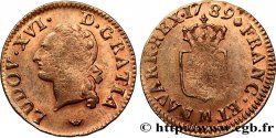 LOUIS XVI Liard dit “à l écu” 1789 Toulouse
