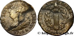 LOUIS XVI (MONARQUE CONSTITUTIONNEL) 2 sols dit au faisceau , type FRANÇOIS 1792 Orléans