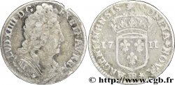 LOUIS XIV LE GRAND OU LE ROI SOLEIL Onze sols 1711 Strasbourg