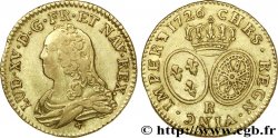 LOUIS XV DIT LE BIEN AIMÉ Louis d or aux écus ovales, buste habillé 1726 Orléans
