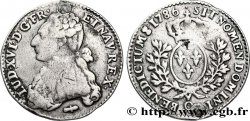 LOUIS XVI Cinquième d écu aux branches d olivier 1786 Perpignan