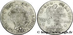 LOUIS XVI (MONARQUE CONSTITUTIONNEL) 30 sols dit au génie , type FRANÇOIS 1791 Lille
