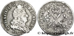 LOUIS XIV LE GRAND OU LE ROI SOLEIL Cinq sols aux insignes 1707 Rennes