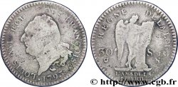 LA CONVENTION 30 sols dit au génie , type FRANÇOIS 1793 Montpellier