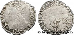 HENRY III. COINAGE AT THE NAME OF CHARLES IX Demi-teston, 4e type 1575 Bayonne