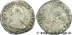 HENRI III Teston 3e type, col fraisé 1575 Bayonne