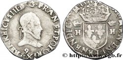 HENRI III Demi-teston, 4e type 1575 Rennes