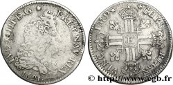 LOUIS XIV LE GRAND OU LE ROI SOLEIL Quart d écu aux huit L, 1er type 1691 Tours