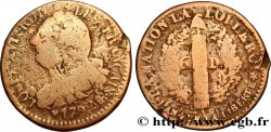 LOUIS XVI (MONARQUE CONSTITUTIONNEL) 6 deniers dit au faisceau , type FRANÇAIS 1792 Strasbourg