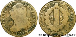 LOUIS XVI (MONARQUE CONSTITUTIONNEL) 2 sols dit au faisceau , type FRANÇOIS, buste particulier 1792 Lille