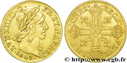 LOUIS XIII LE JUSTE Louis d or aux huit L (effigie de Jean Warin) 1643 Paris