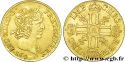 LOUIS XIII LE JUSTE Demi-louis d or aux huit L (effigie de Jean Warin) 1640 Paris, Monnaie du Louvre