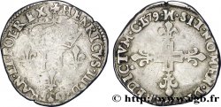 HENRY III Double sol parisis, 2e type 1579 Toulouse