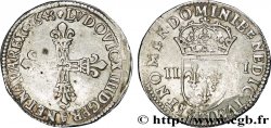 LOUIS XIV THE SUN KING Quart d écu, 1er type 1645 Toulouse